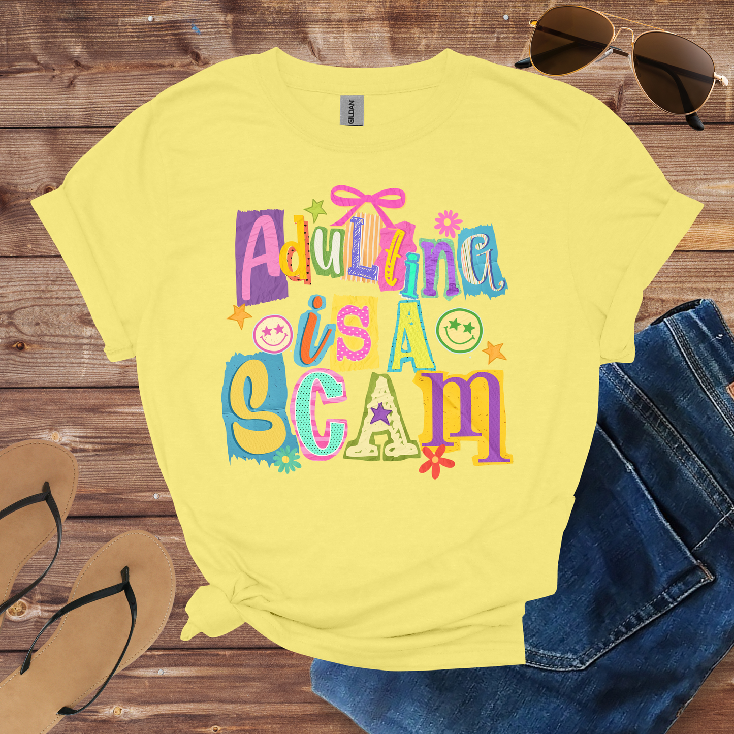 Adulting Is A Scam Shirt