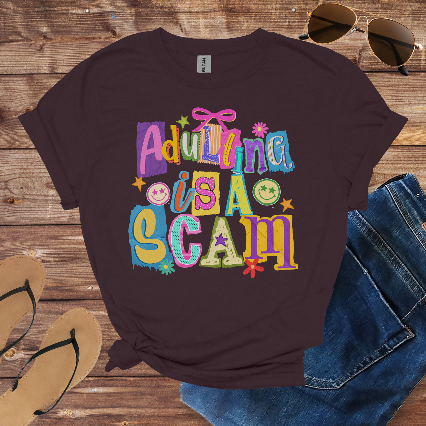 Adulting Is A Scam Shirt