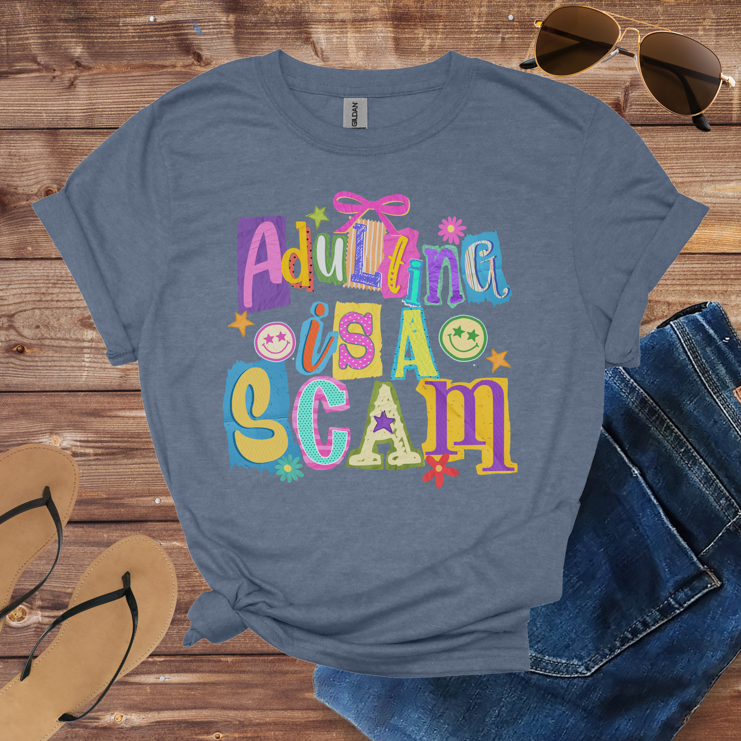Adulting Is A Scam Shirt