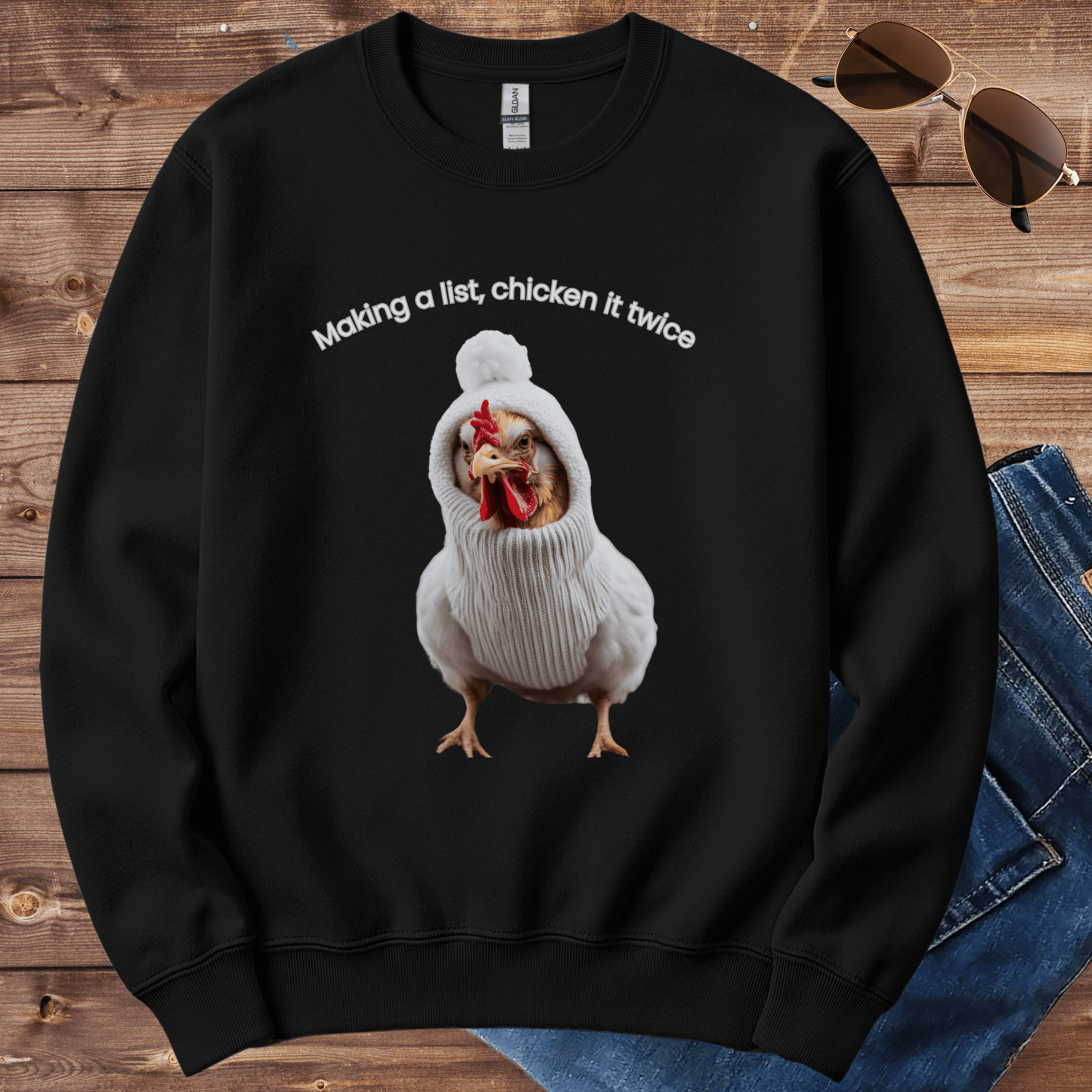 Chicken Holiday List Crewneck