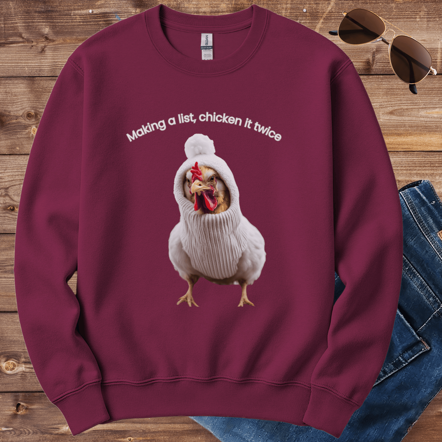 Chicken Holiday List Crewneck