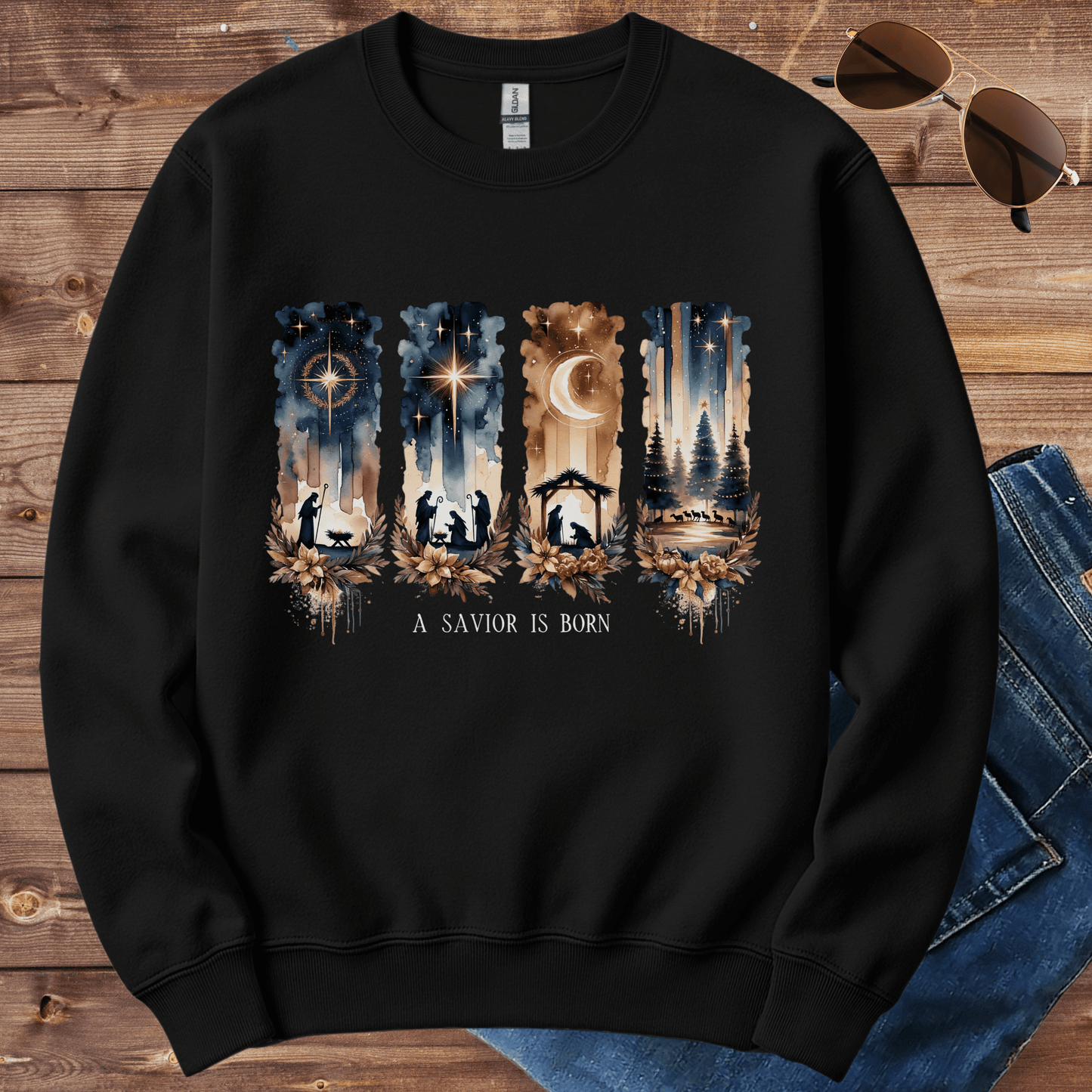 A Savior Is Born Crewneck