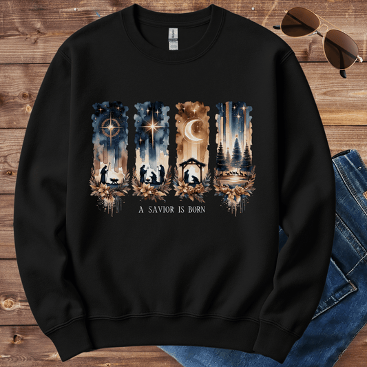 A Savior Is Born Crewneck