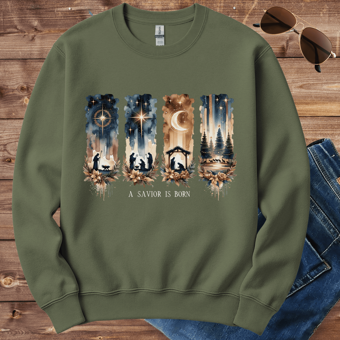 A Savior Is Born Crewneck