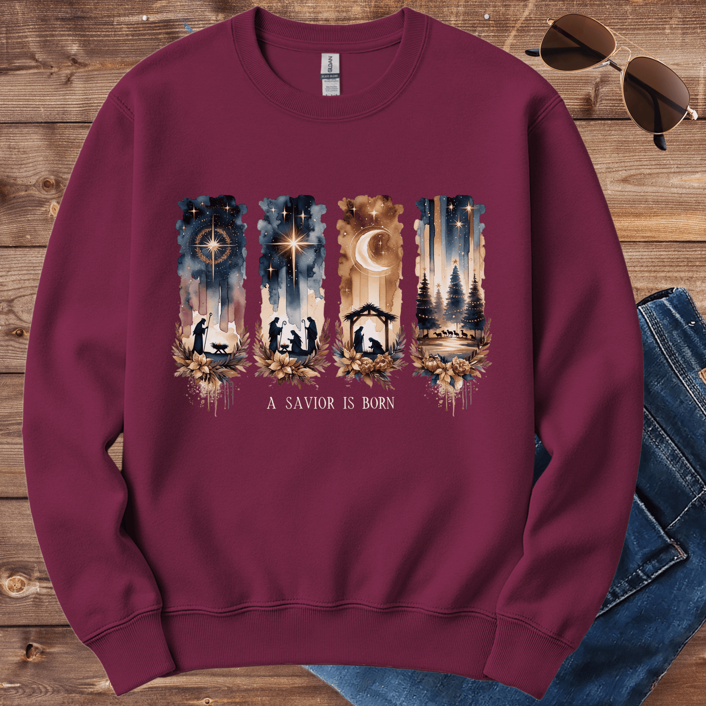 A Savior Is Born Crewneck