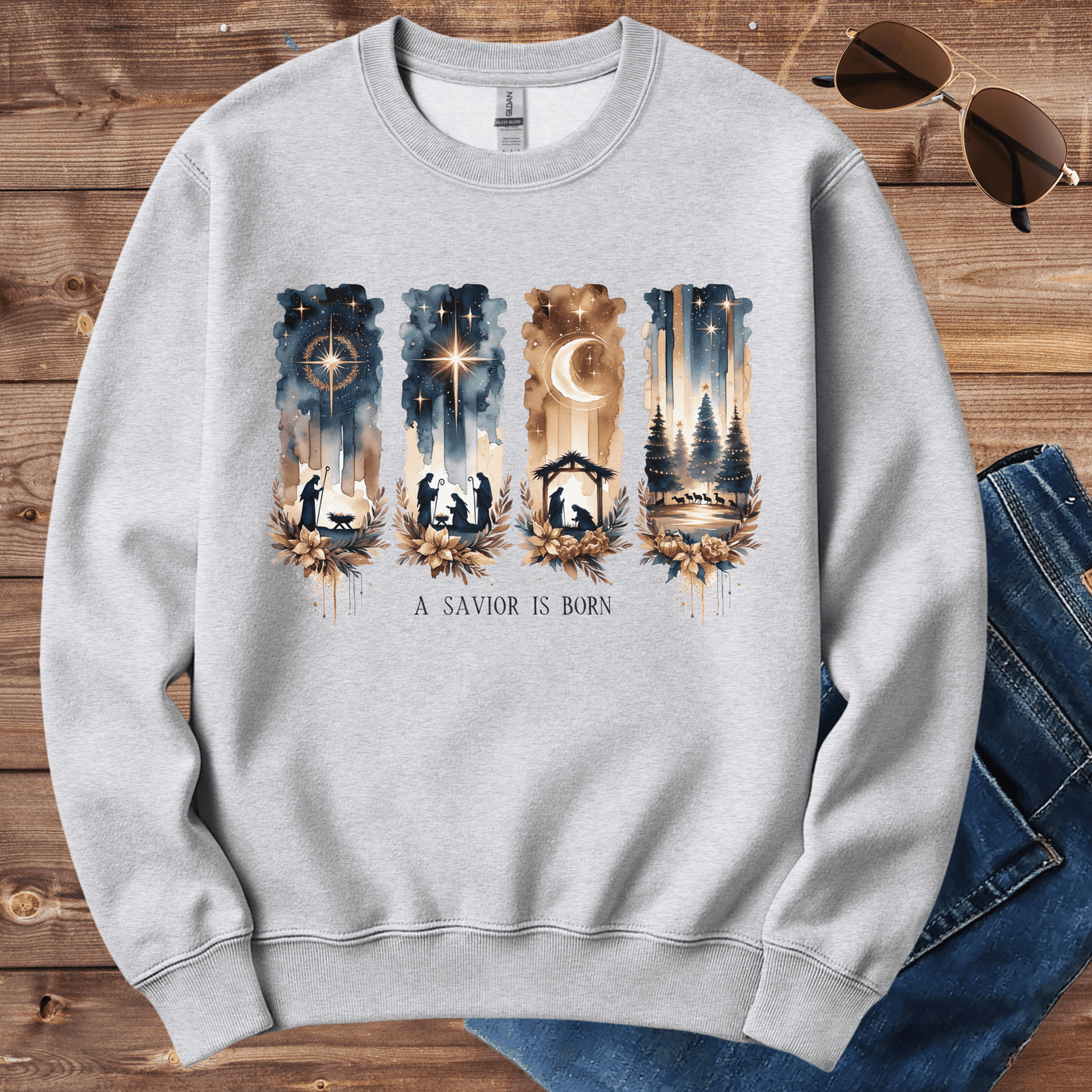 A Savior Is Born Crewneck