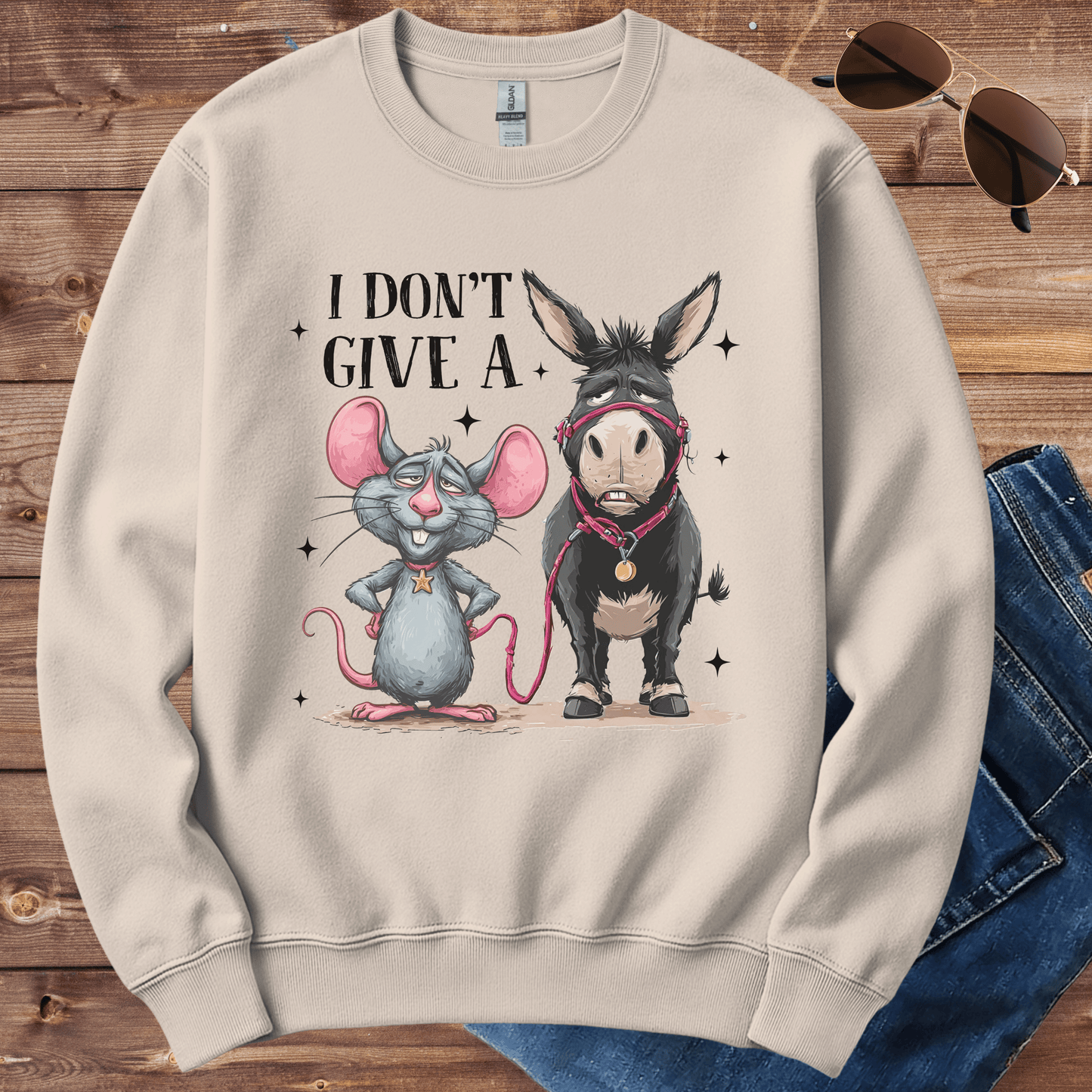 Donkey And Mouse Crewneck