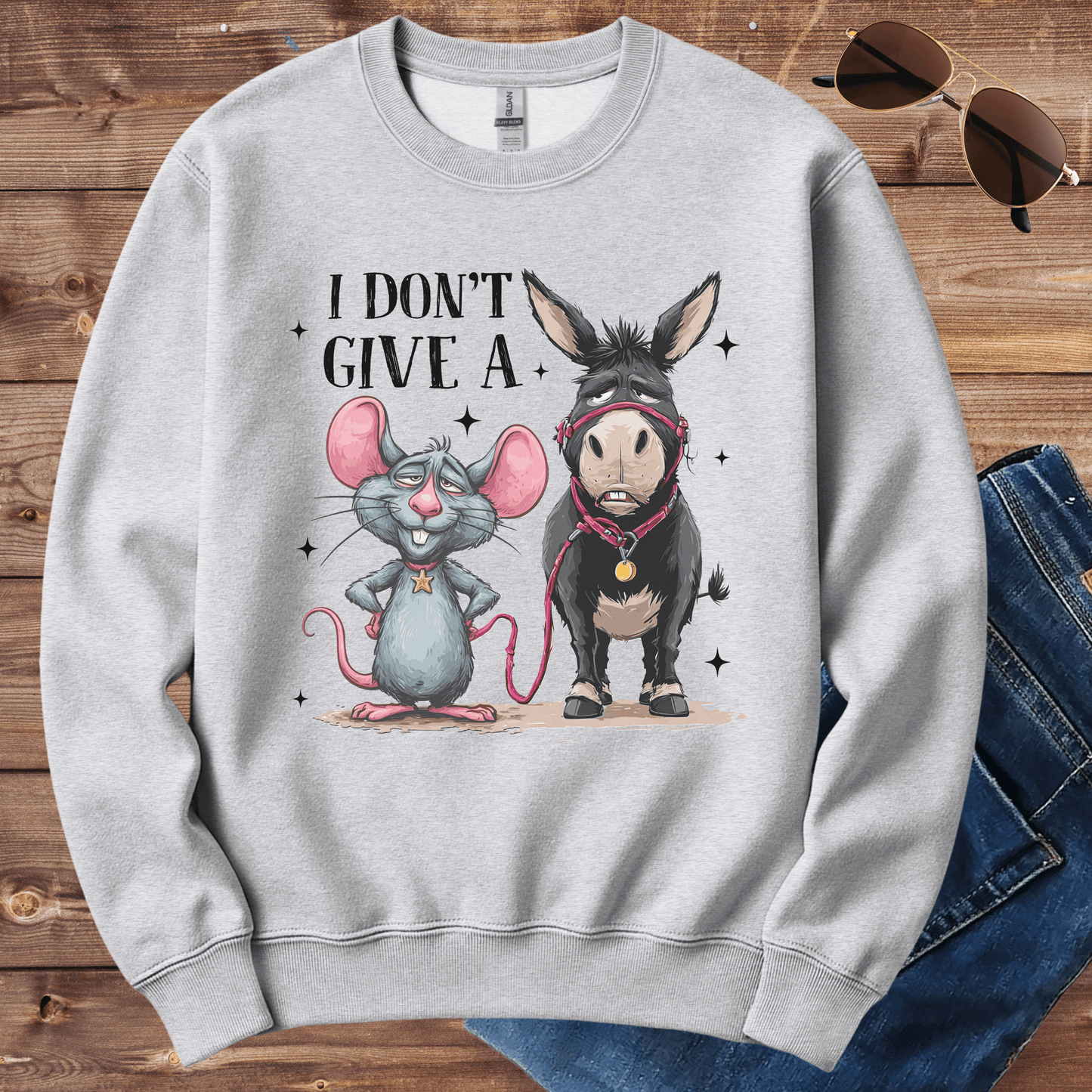 Donkey And Mouse Crewneck