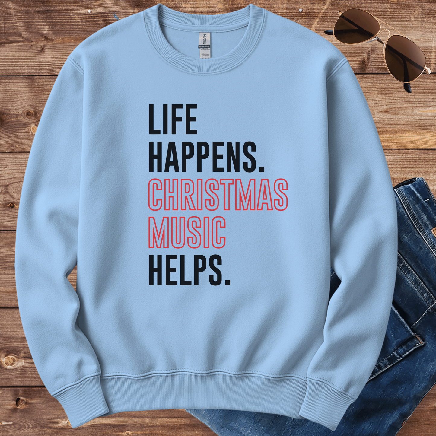 Christmas Music Helps Crewneck