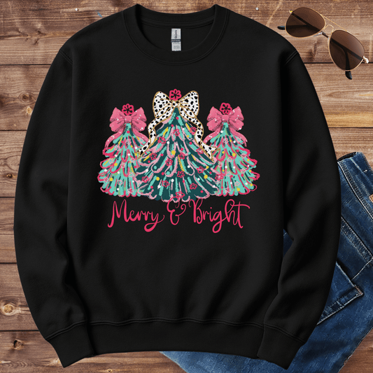 Merry And Bright Christmas Crewneck