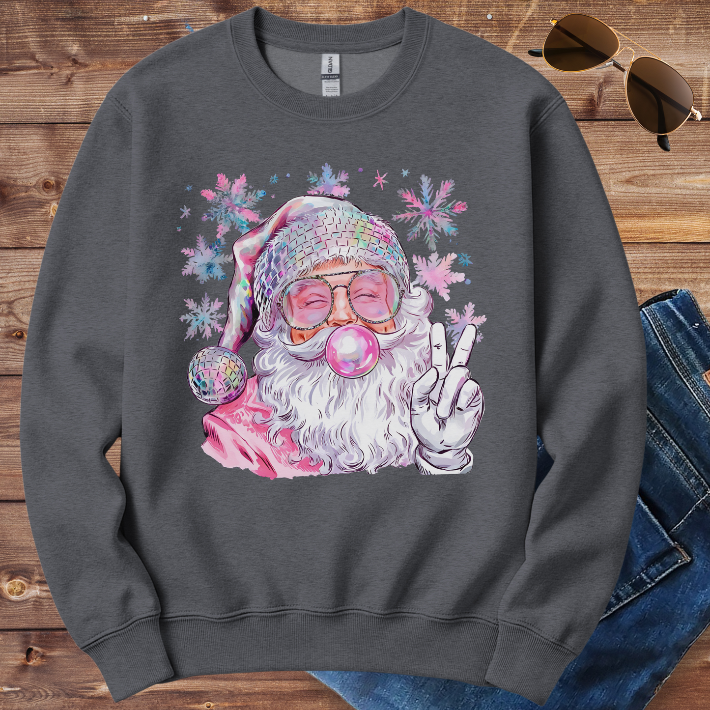Peace Out Santa Crewneck