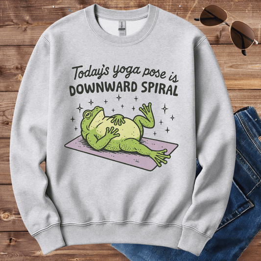 Yoga Pose Frog Crewneck