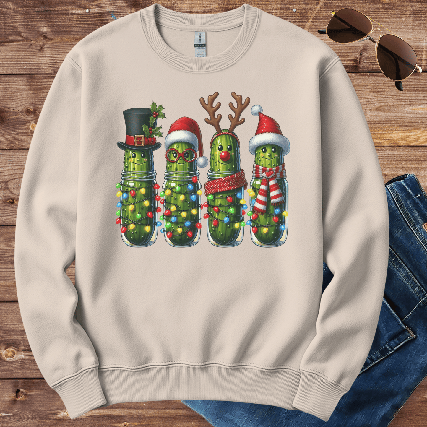 Christmas Pickle Light Crewneck