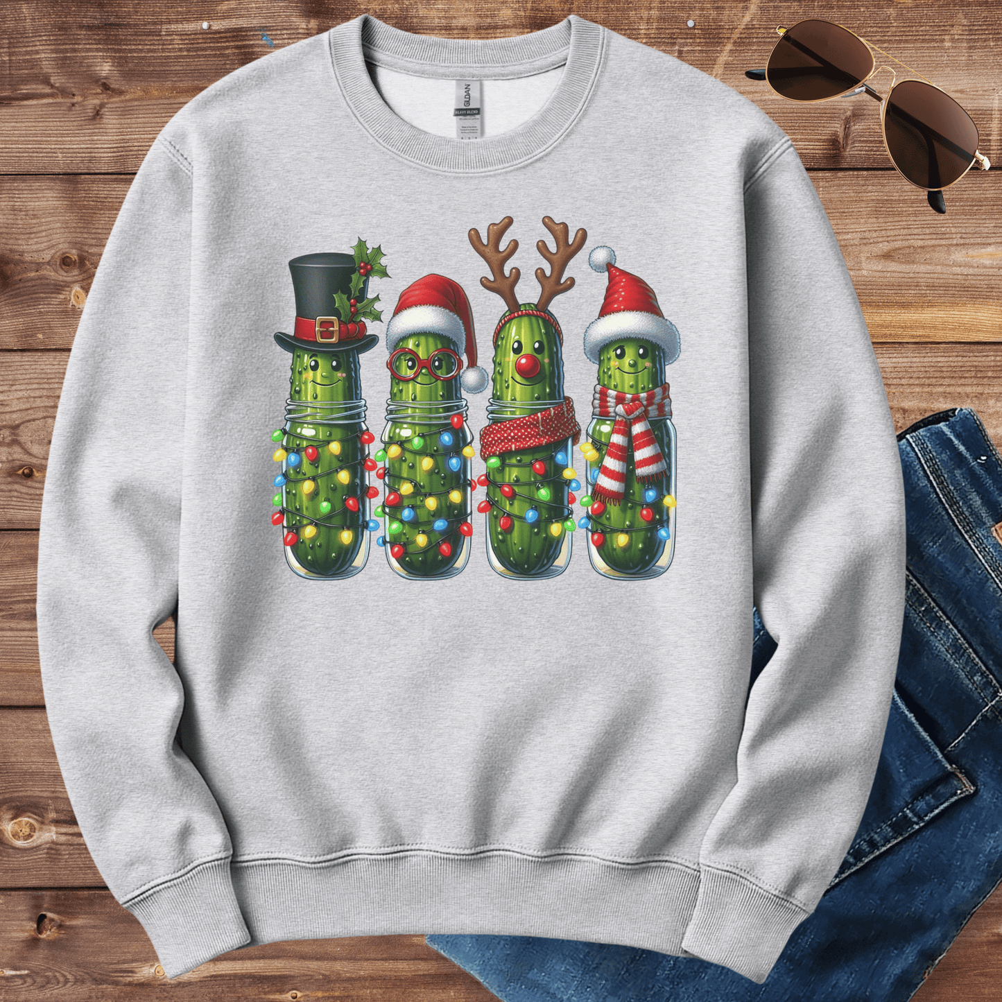 Christmas Pickle Light Crewneck