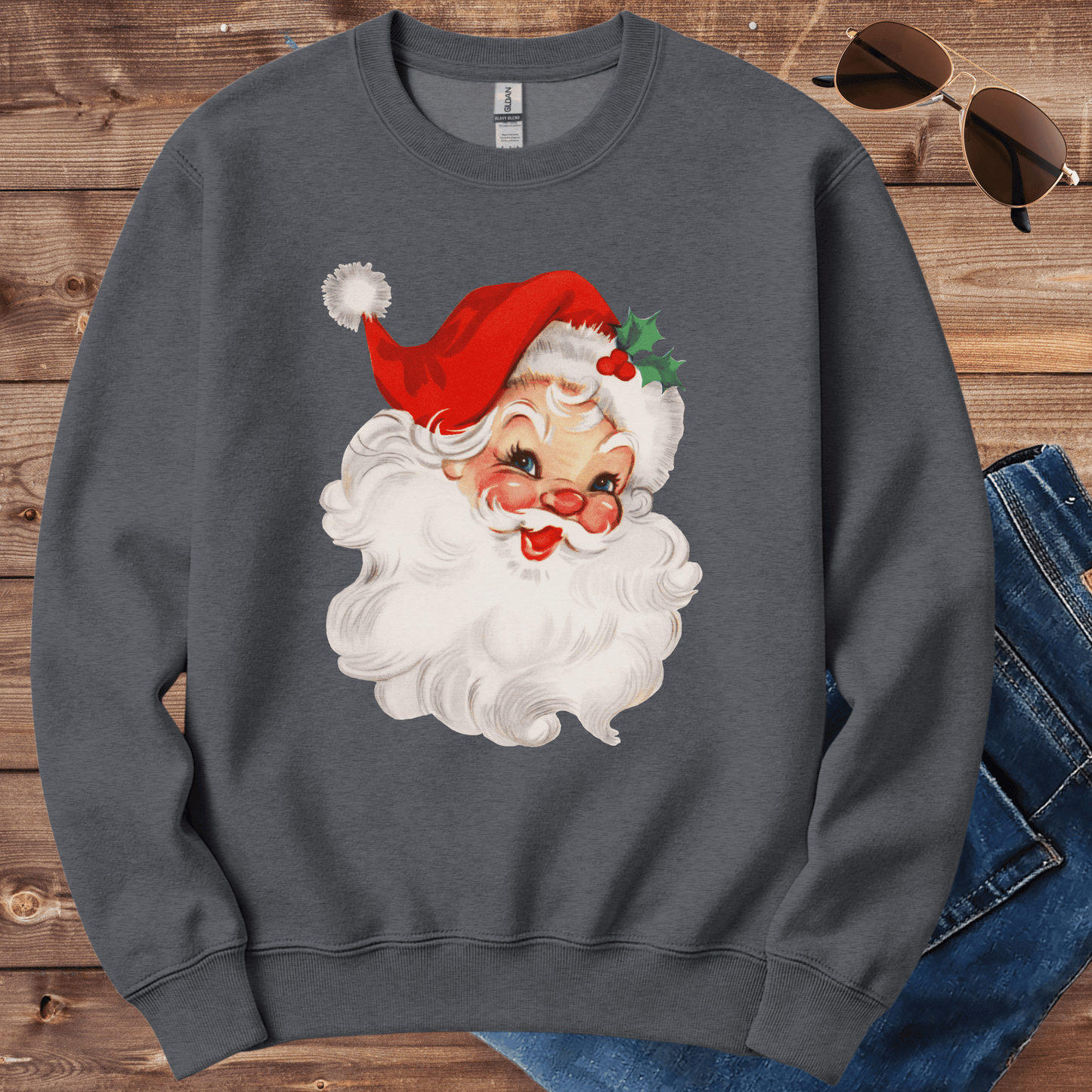 Christmas Santa Crewneck