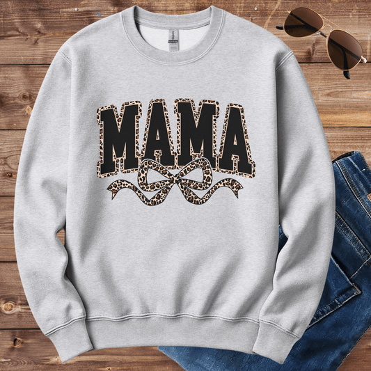 Leopard Print Mama Crewneck