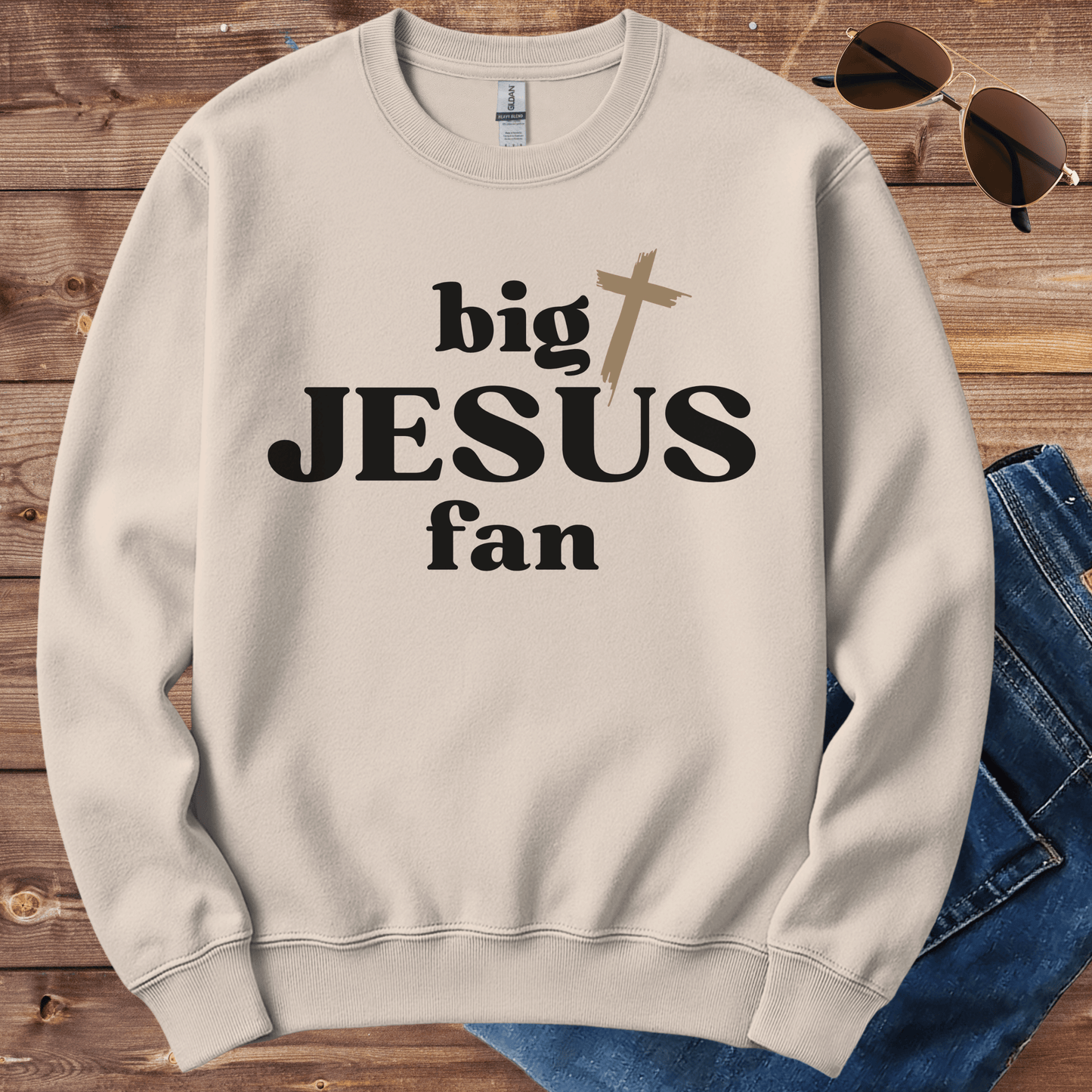 Big Jesus Fan Crewneck