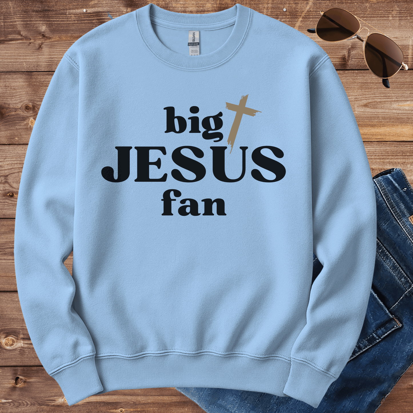 Big Jesus Fan Crewneck