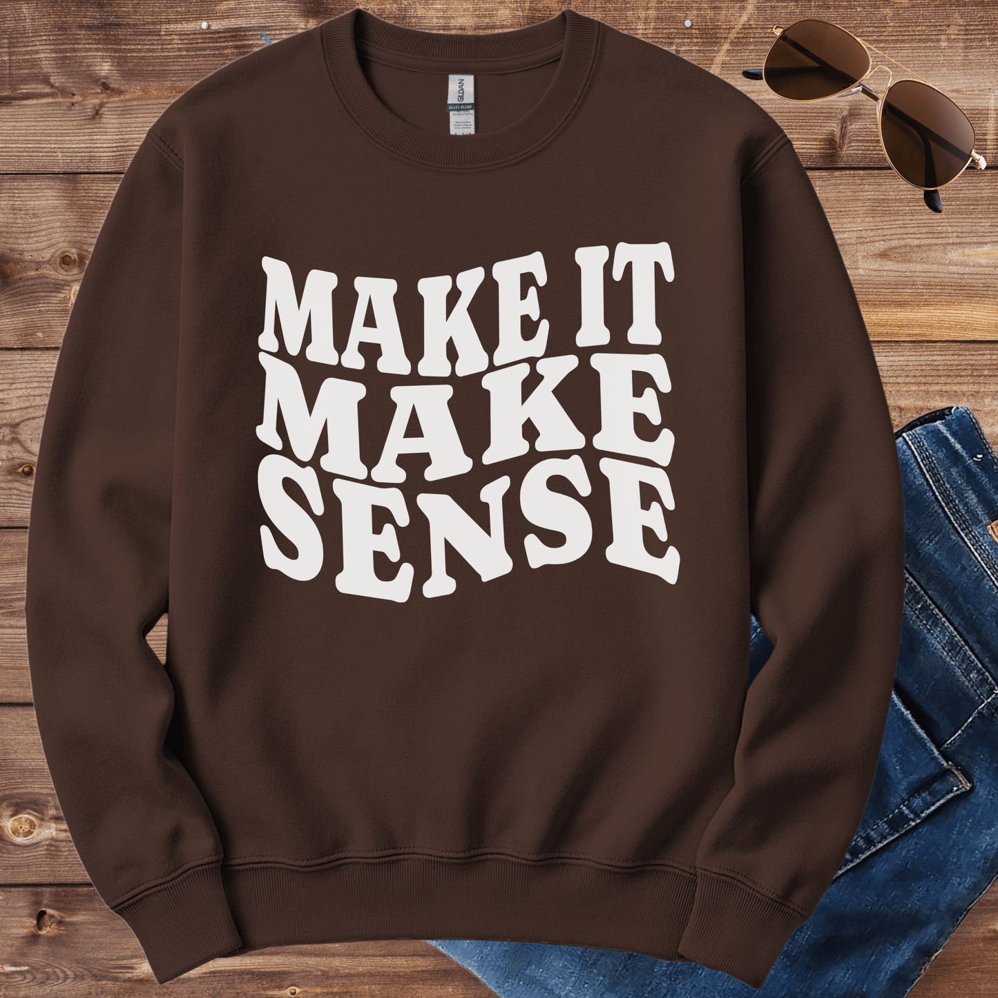 Make It Make Sense Crewneck