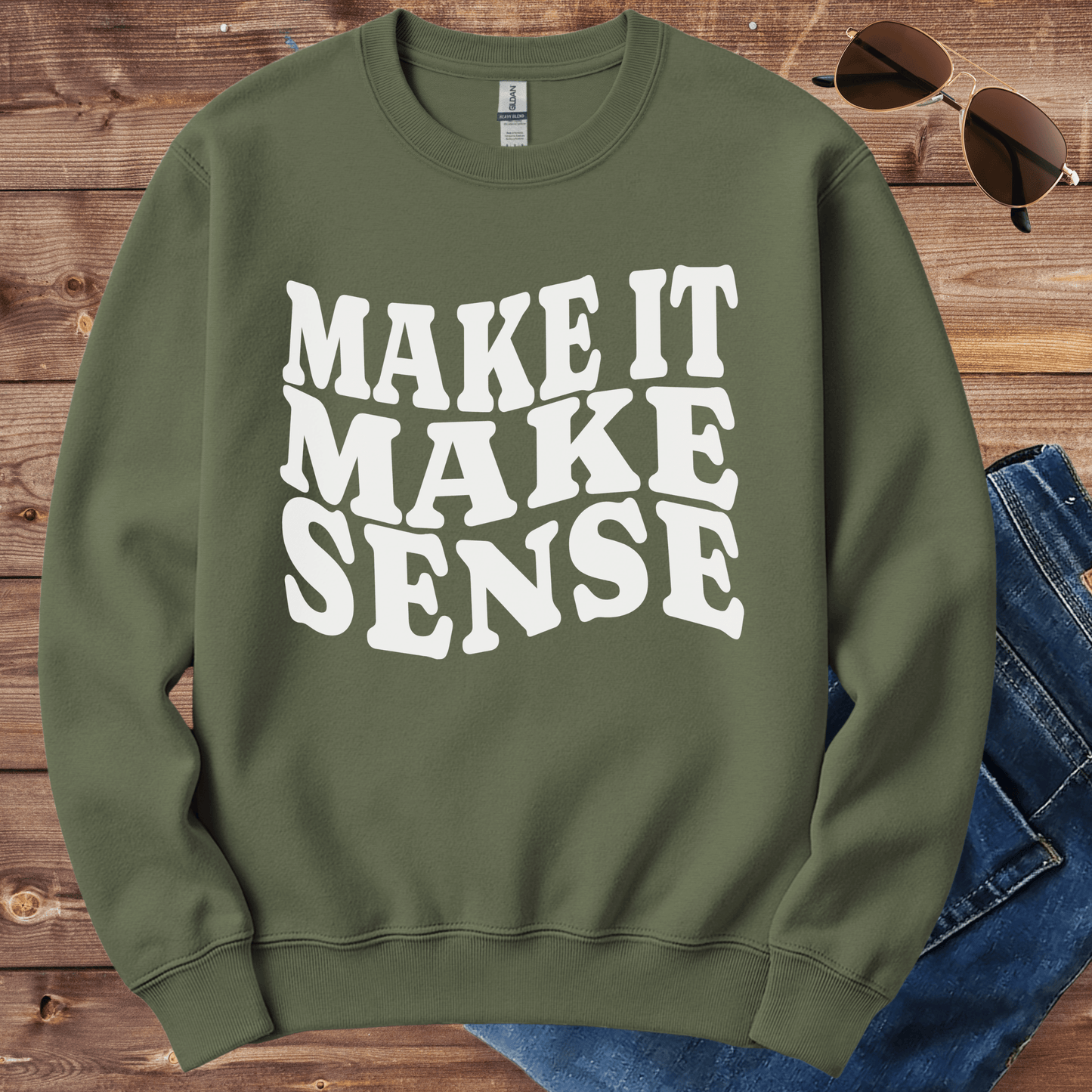 Make It Make Sense Crewneck