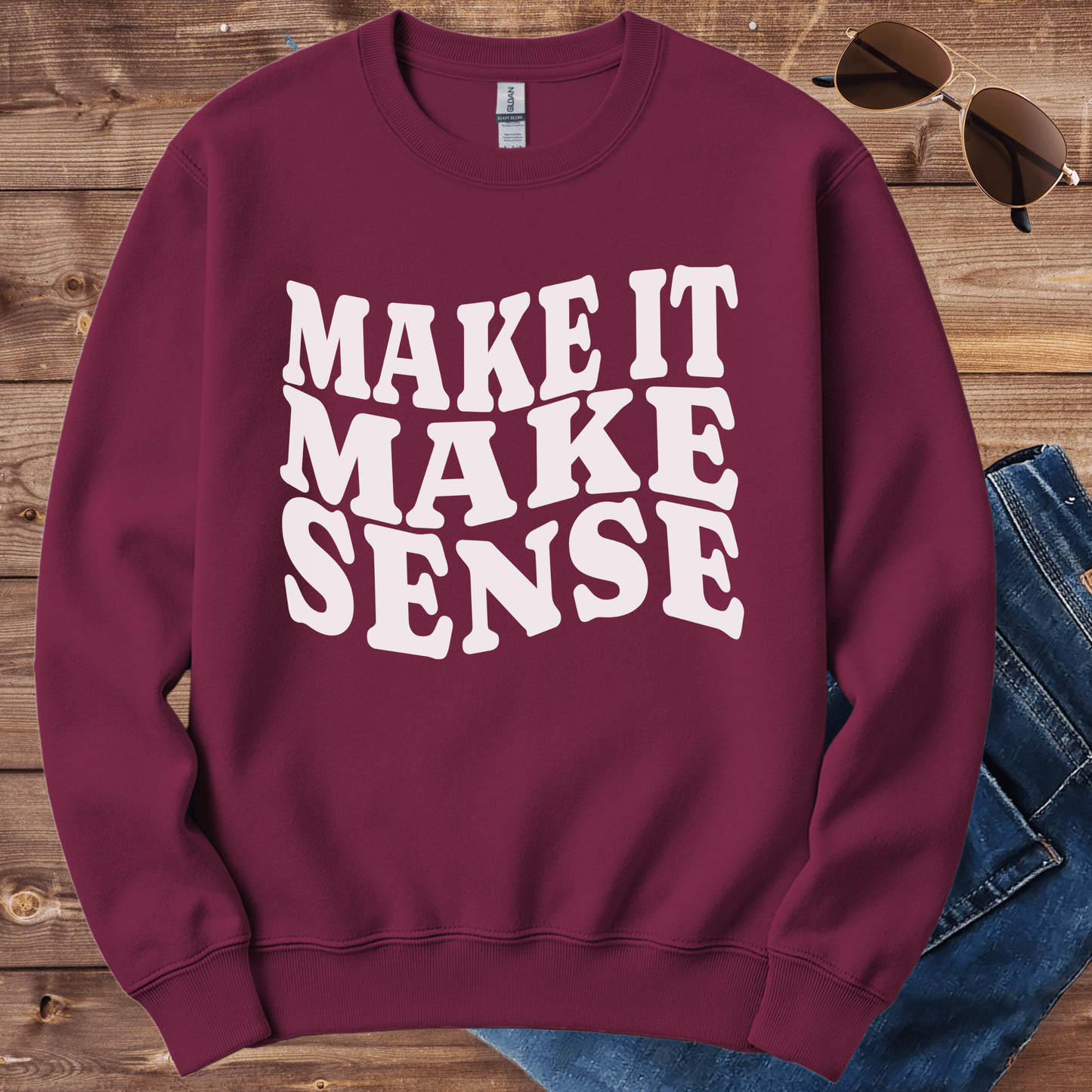 Make It Make Sense Crewneck
