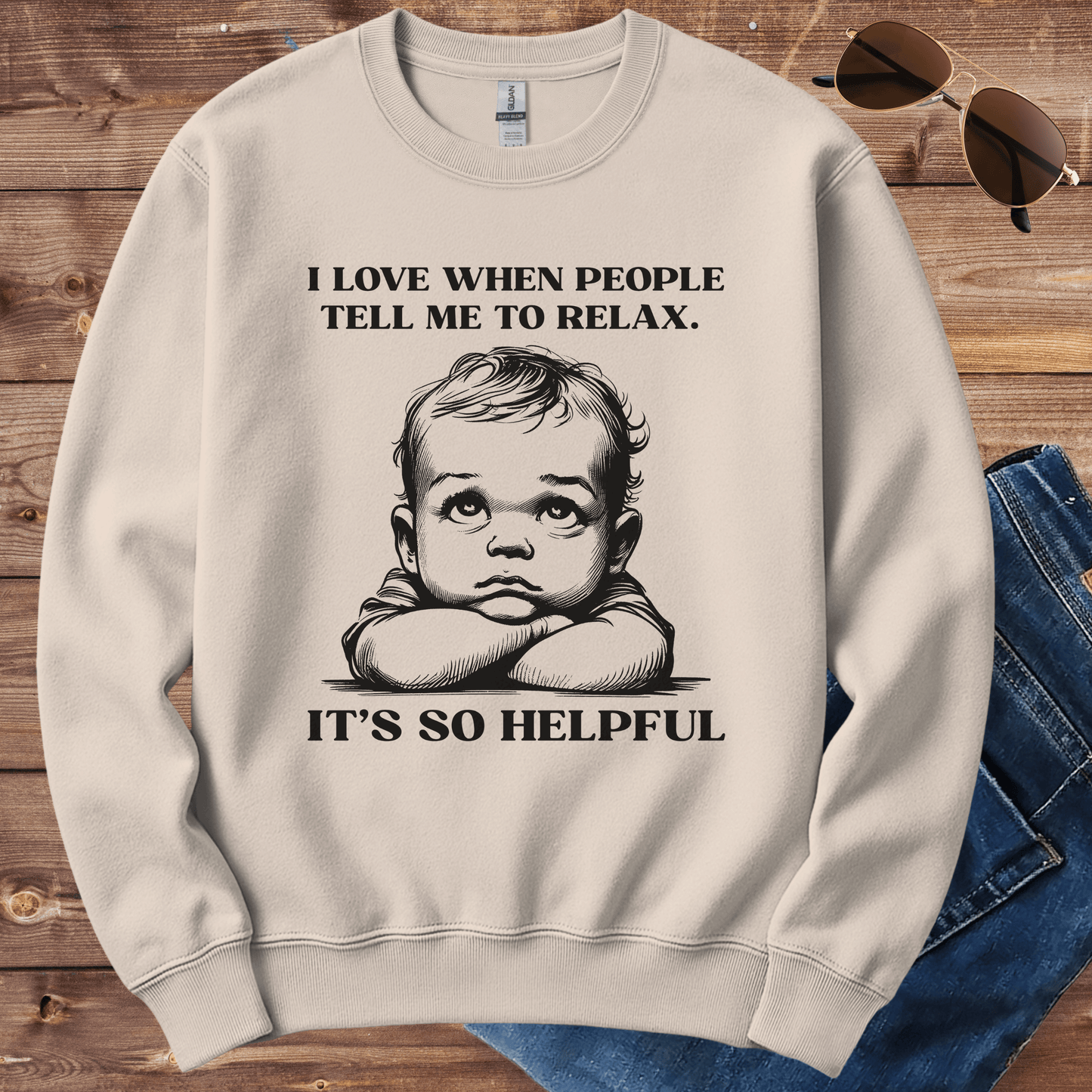 Tell Me To Relax Crewneck