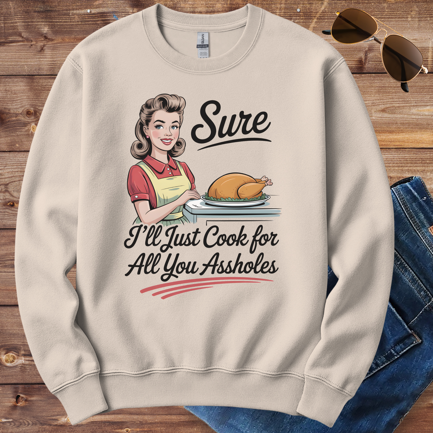 Cooking Chaos Mom Crewneck