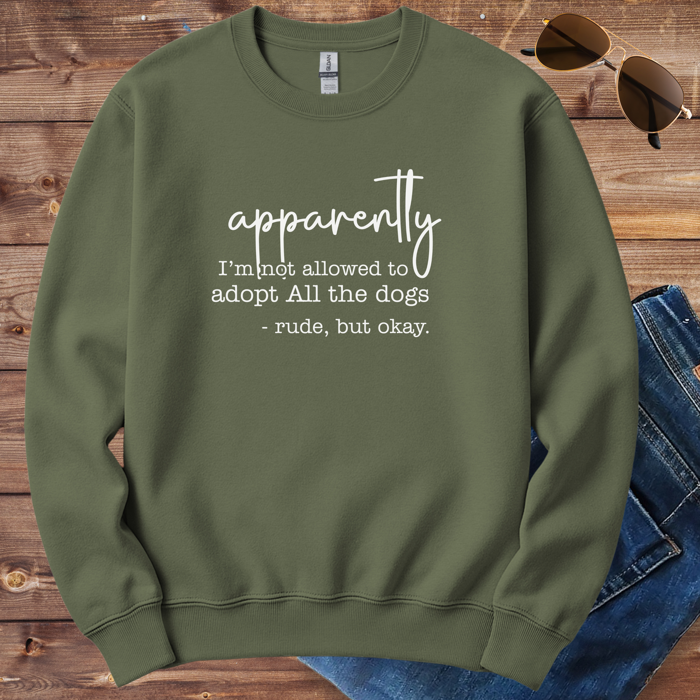 Dog Adoption Drama Crewneck