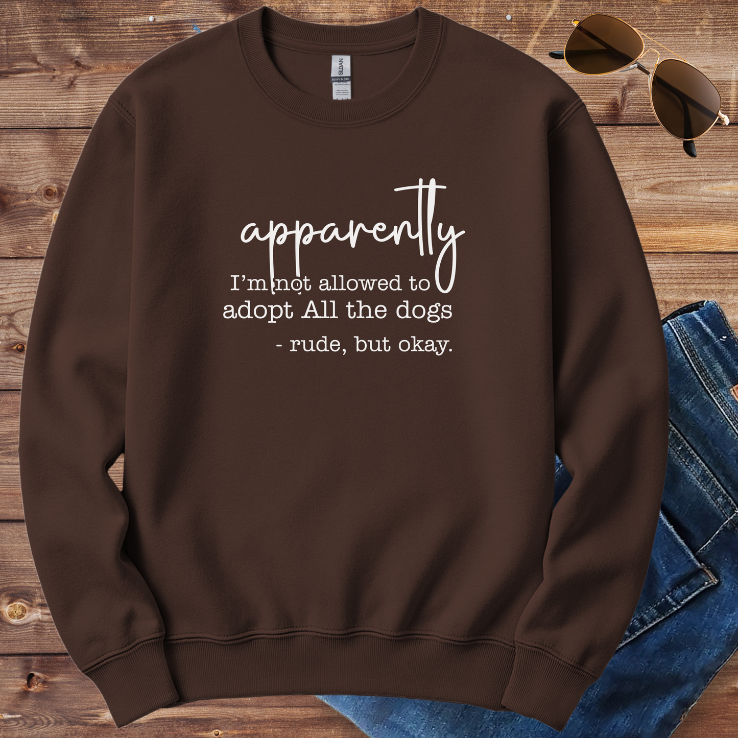 Dog Adoption Drama Crewneck