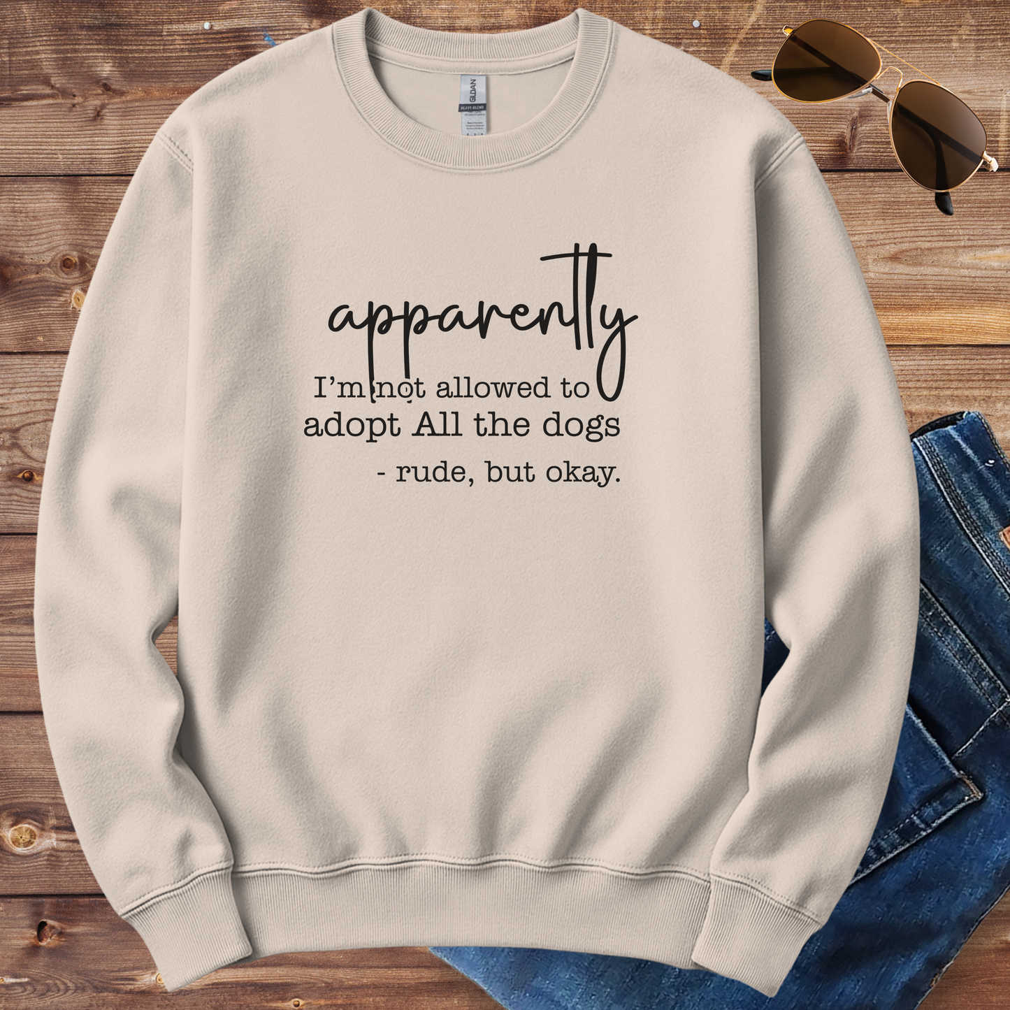 Dog Adoption Drama Crewneck