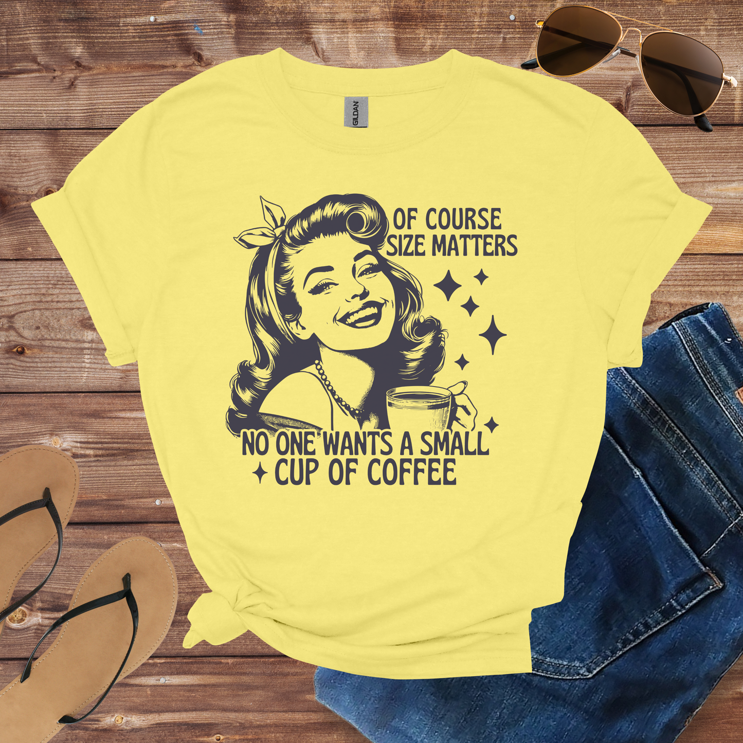 Size Matters Coffee Shirt
