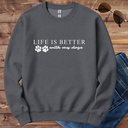 Better With Dogs Crewneck